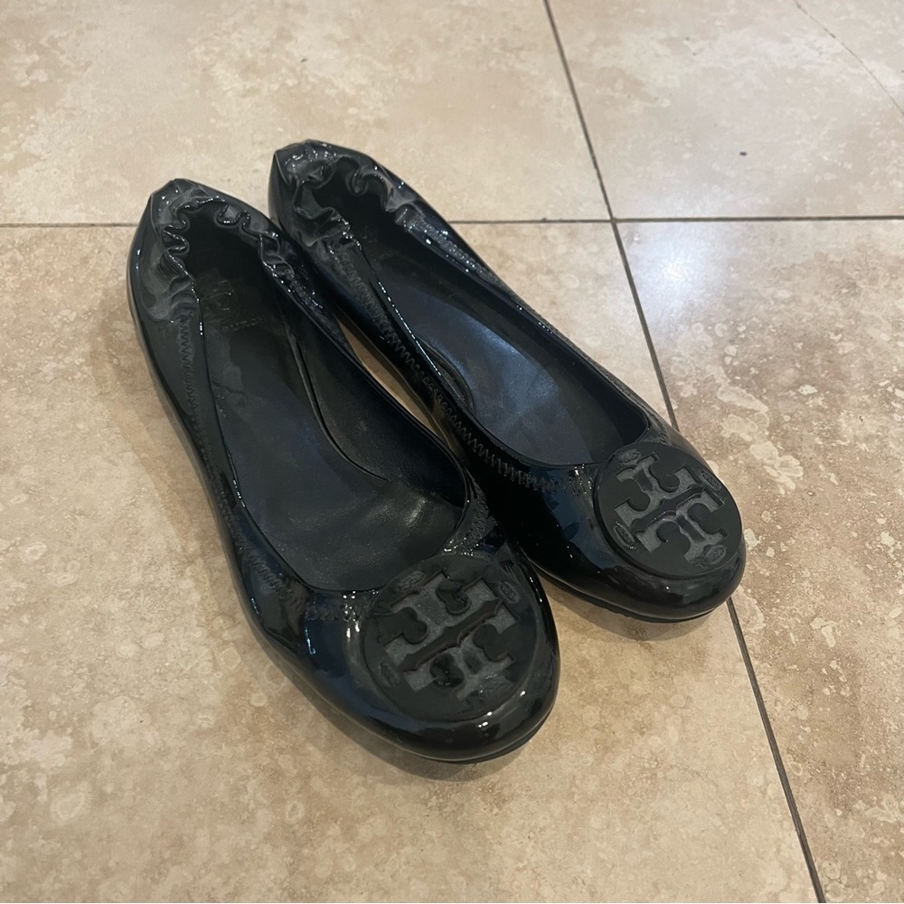 Black Tory Burch Flats
